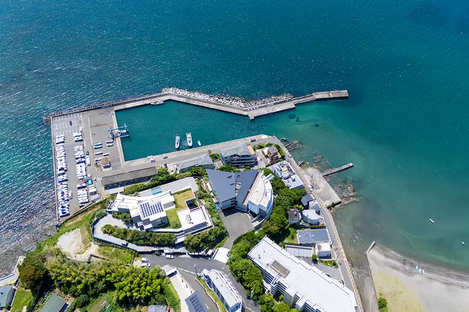 Akiya 02の東側（陸側）上空から写真