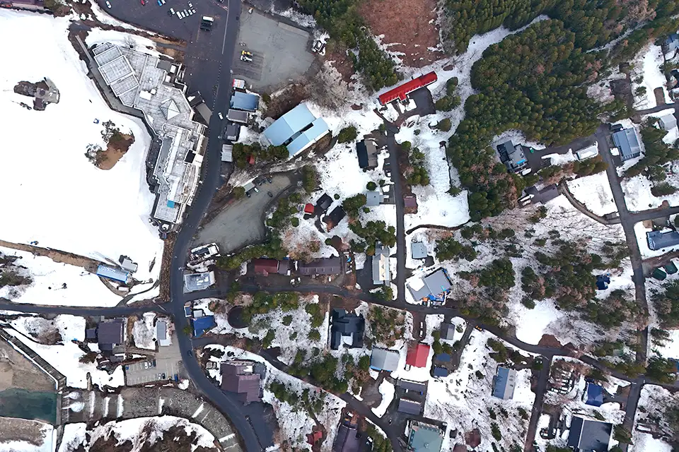 Hakuba 02の上空からの敷地の写真