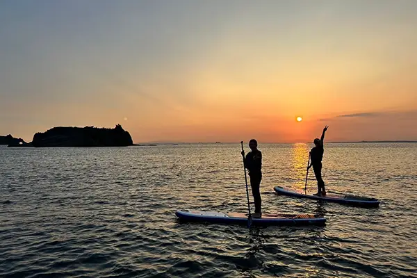 UMI to YAMAでのサップ風景の写真