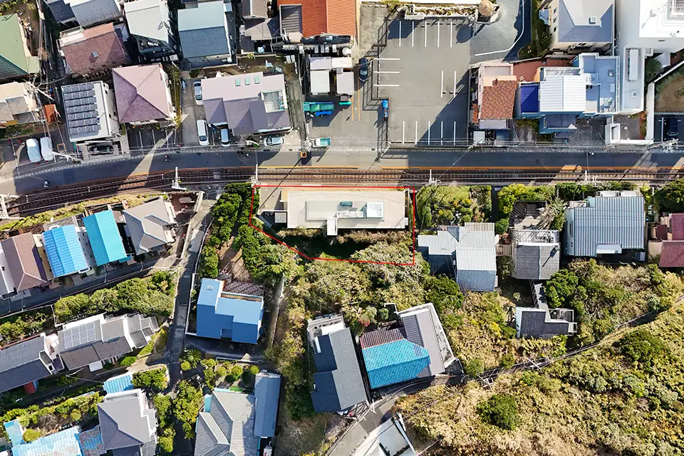 Shichirigahama01の真上からの写真