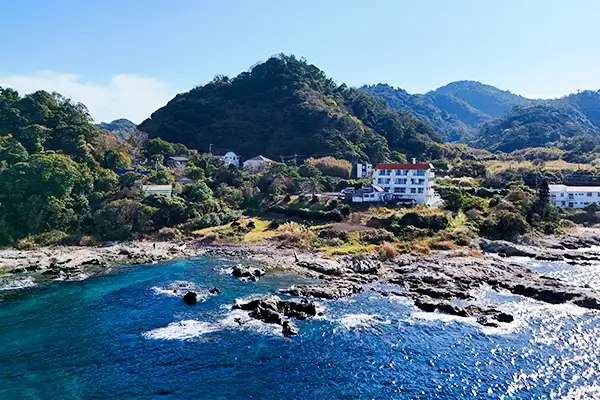 海から見た敷地周辺の写真