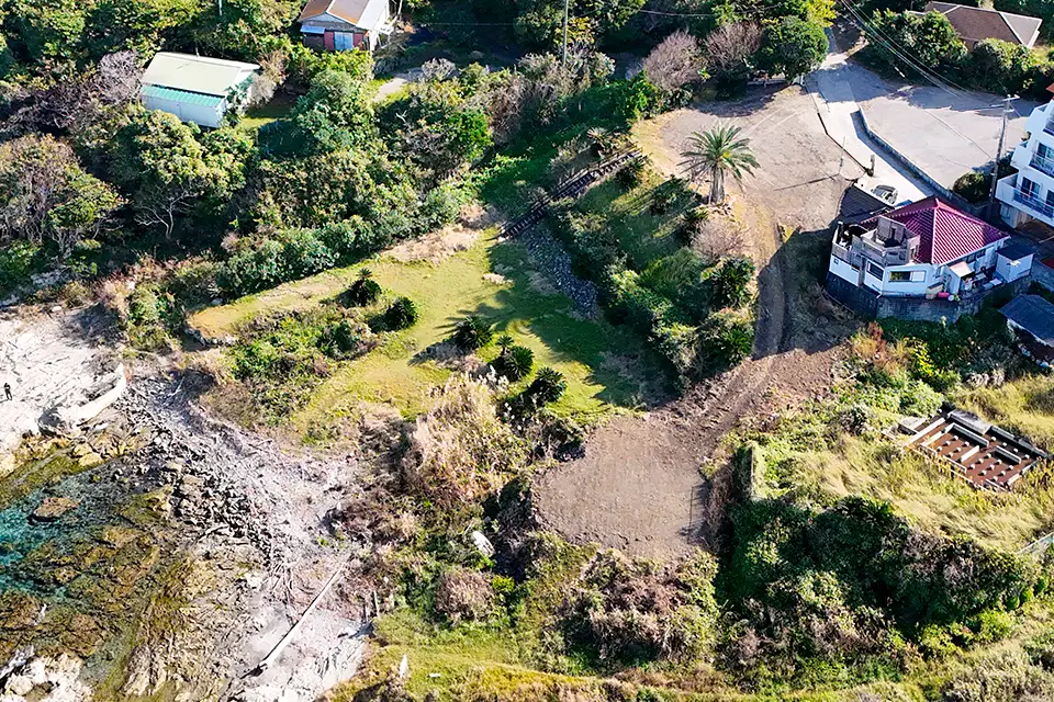 Tateyama 02の上空からの敷地の写真