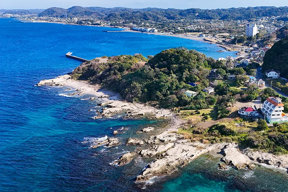 Tateyama 02の海からの敷地周辺の写真