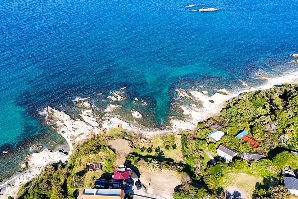 Tateyama 02の敷地から見た海の写真
